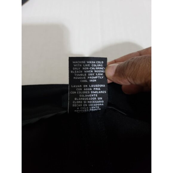 Rafaella black, wide leg pants with belt, size 16W - Picture 5 of 6